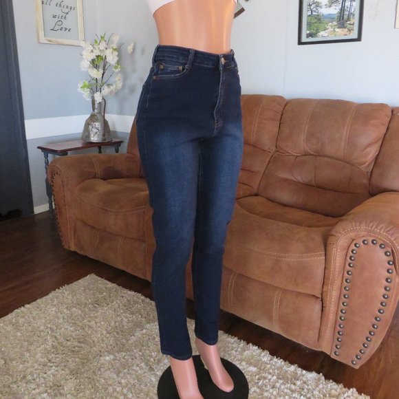 BOB Jeans Distressed High-Waist Skinny Jeans 13/14 - Picture 2 of 7
